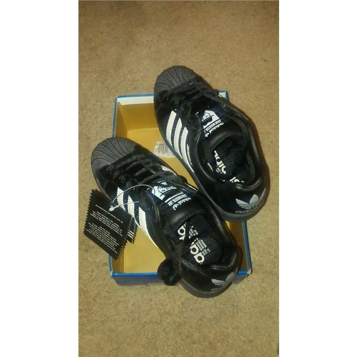 Adidas shoes - Adidas Ultrastar Shell Toe Jam Master Jay JMJ - Black / White (UPC: 826495537513) 0
