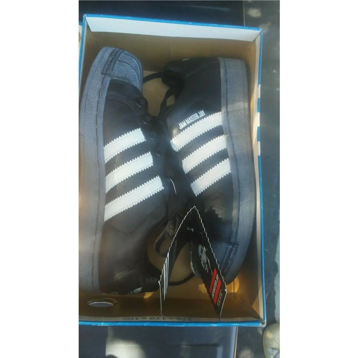 Adidas shoes - Adidas Ultrastar Shell Toe Jam Master Jay JMJ - Black / White (UPC: 826495537513) 2