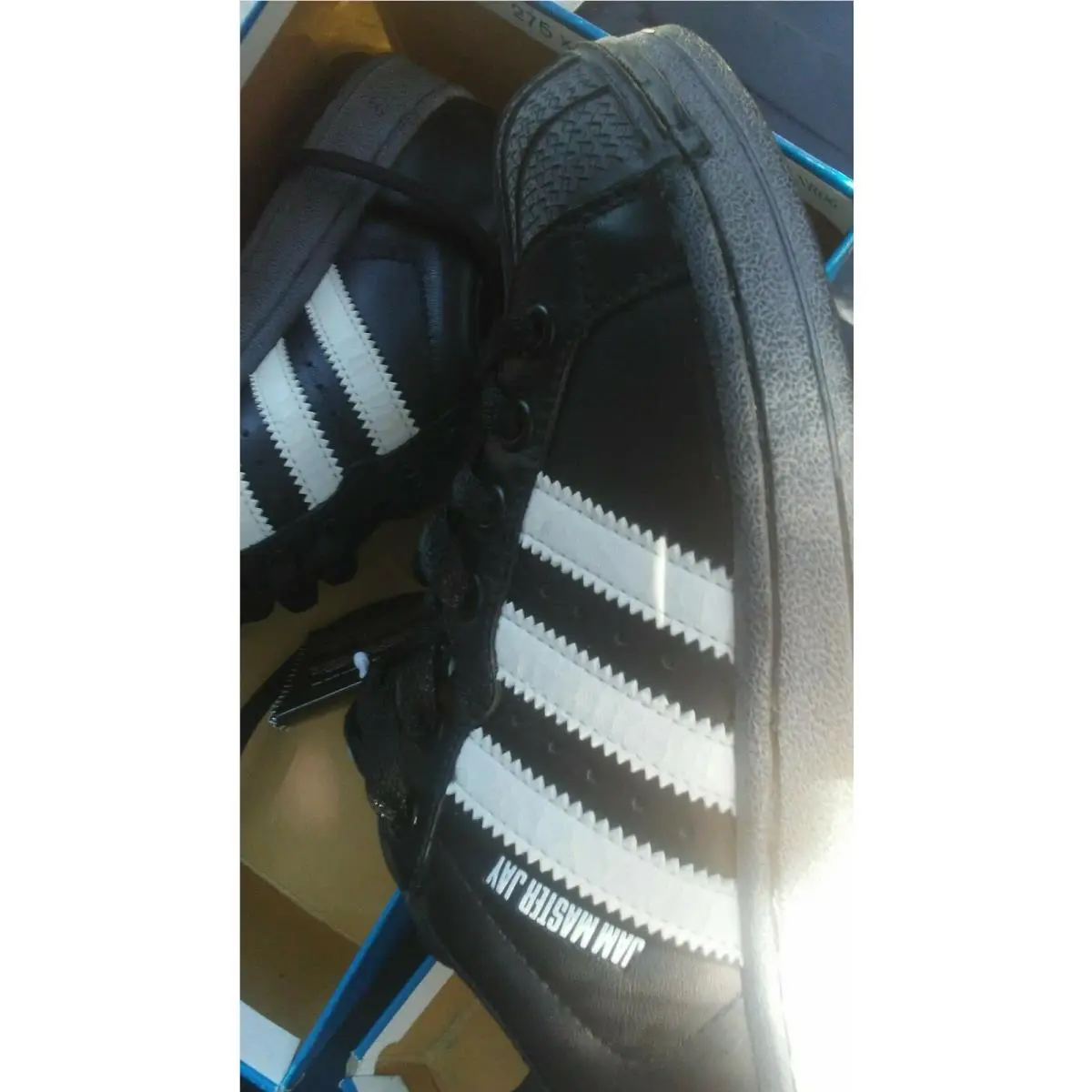 Adidas shoes - Adidas Ultrastar Shell Toe Jam Master Jay JMJ - Black / White (UPC: 826495537513) 5