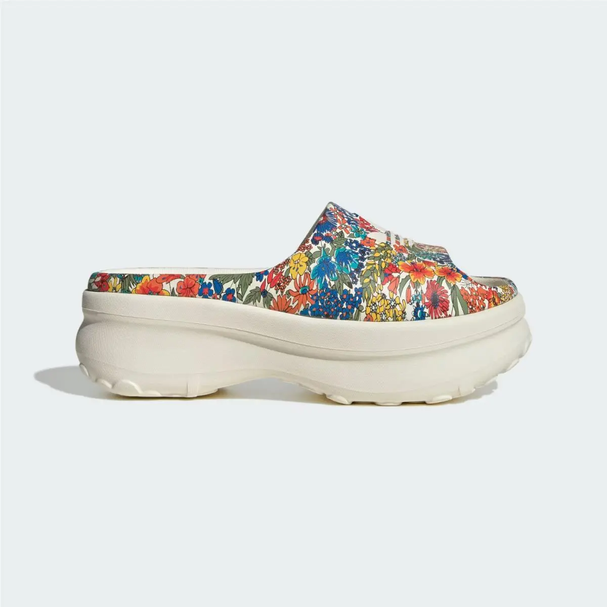 Adidas Adifom Stan Slide White Floral JI2765 Women`s Size 8