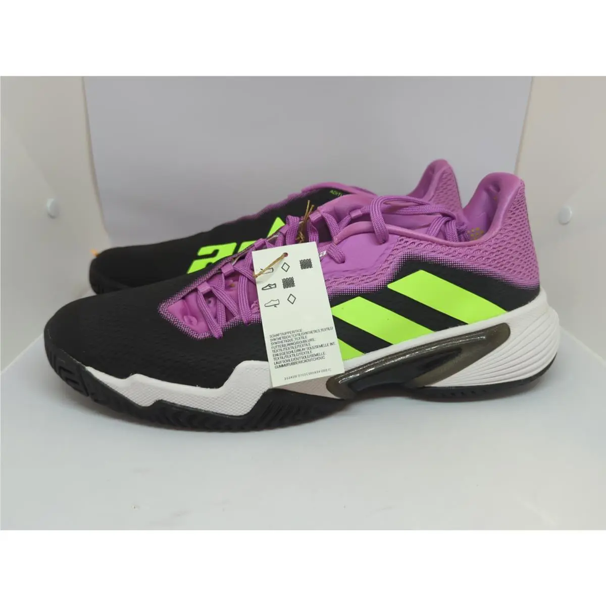 Adidas shoes - adidas Barricade - Barricade - GY1446 - Carbon/Signal Green/Pulse Lilac (UPC: 195740454173) 3