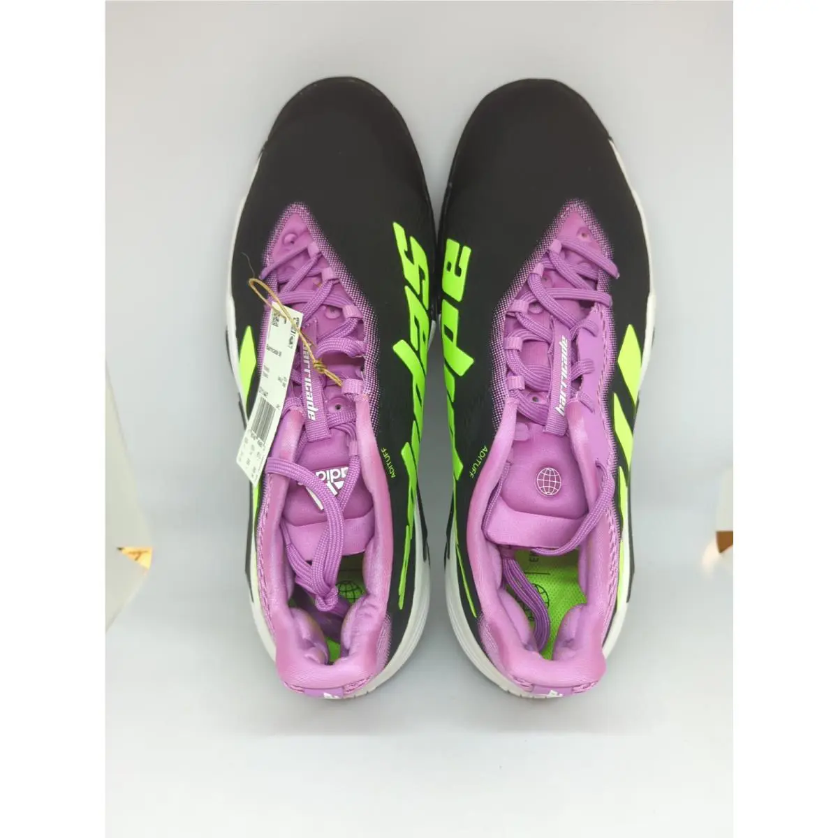 Adidas shoes - adidas Barricade - Barricade - GY1446 - Carbon/Signal Green/Pulse Lilac (UPC: 195740454173) 5