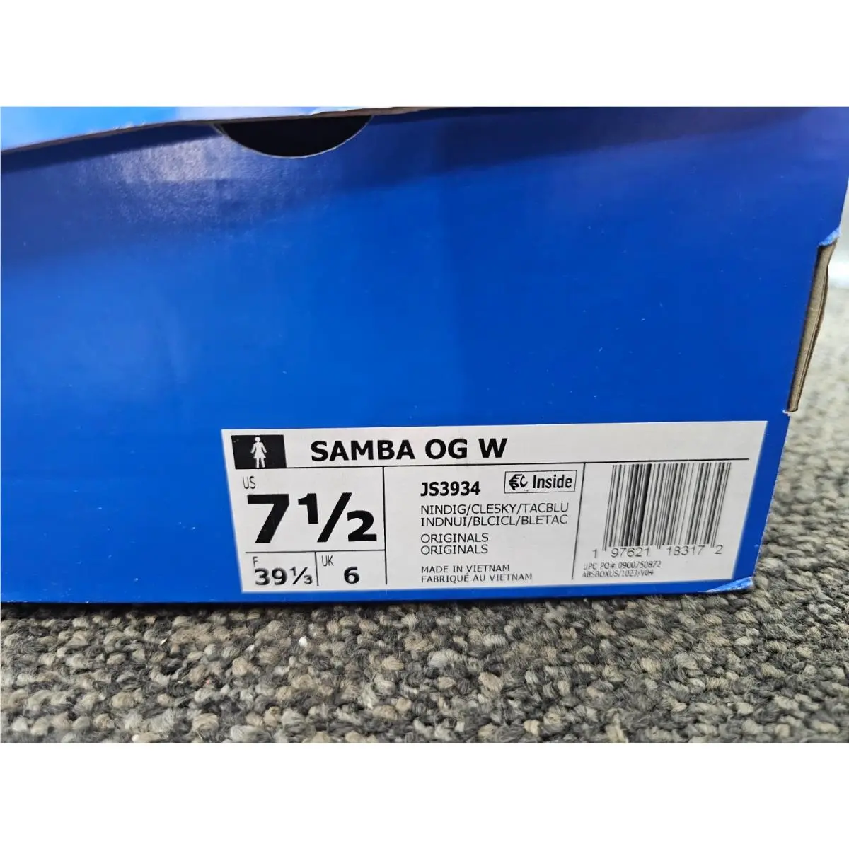 Adidas shoes - Samba OG W - Samba - JS3934 - Night Indigo (UPC: 197621183172) 4