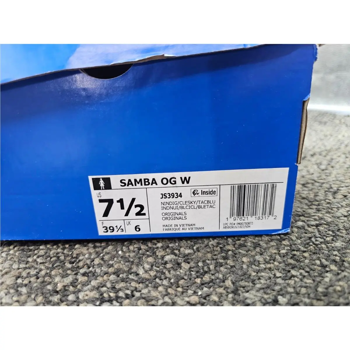 Adidas shoes - Samba OG W - Samba - JS3934 - Night Indigo (UPC: 197621183172) 5