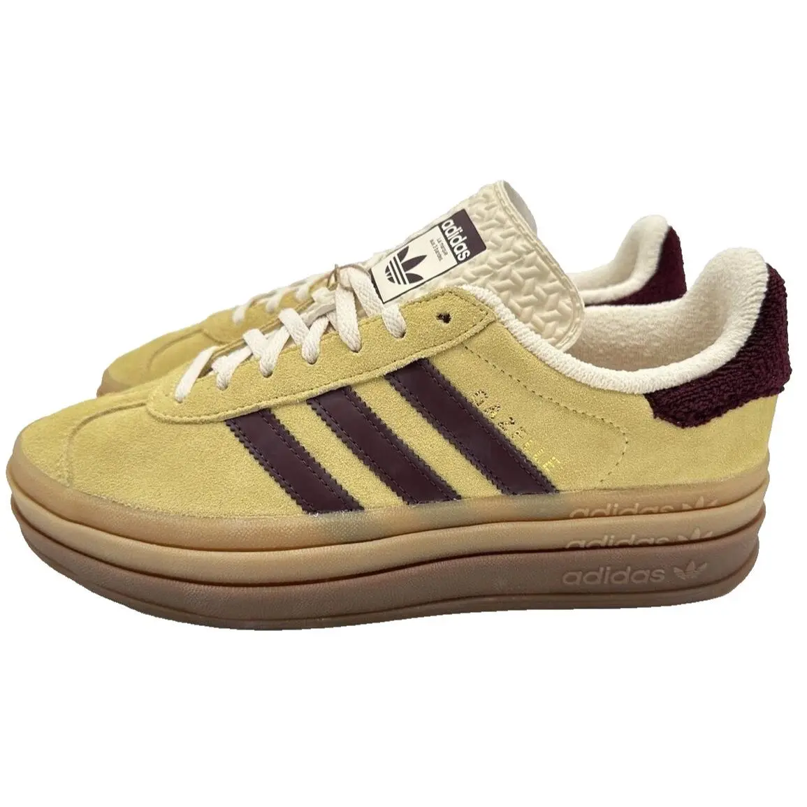 Adidas Gazelle Bold Retro Wedge Sneakers Classics Originals Shoes Women 9US