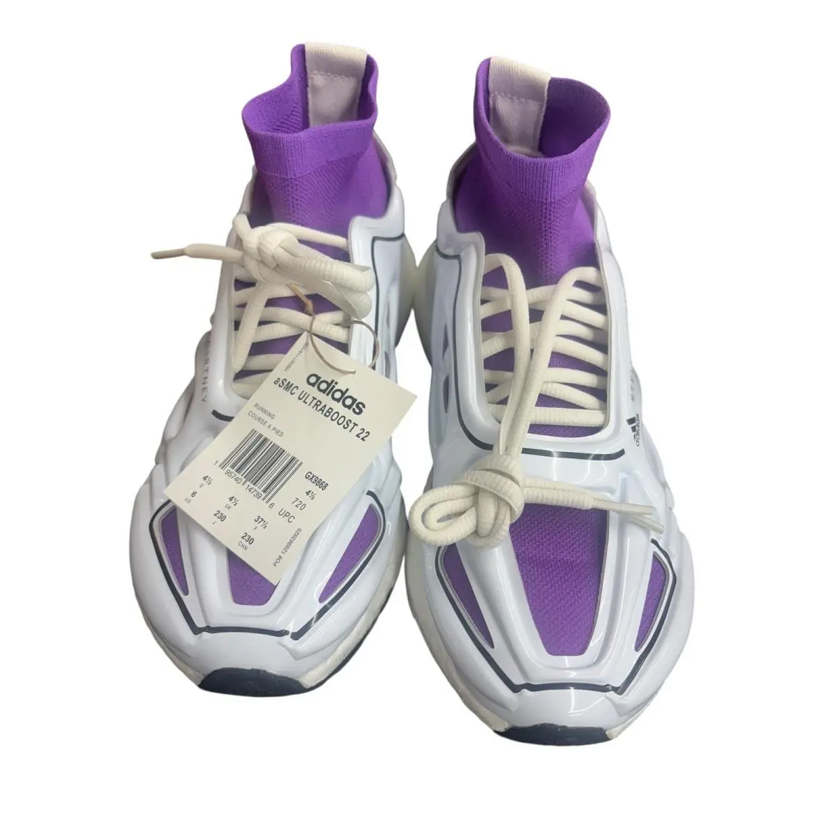Adidas shoes - Ultraboost 22 Elevate - Ultraboost Elevate - GX9868-100 - White/Active Purple/Black (UPC: 195740147396) 8