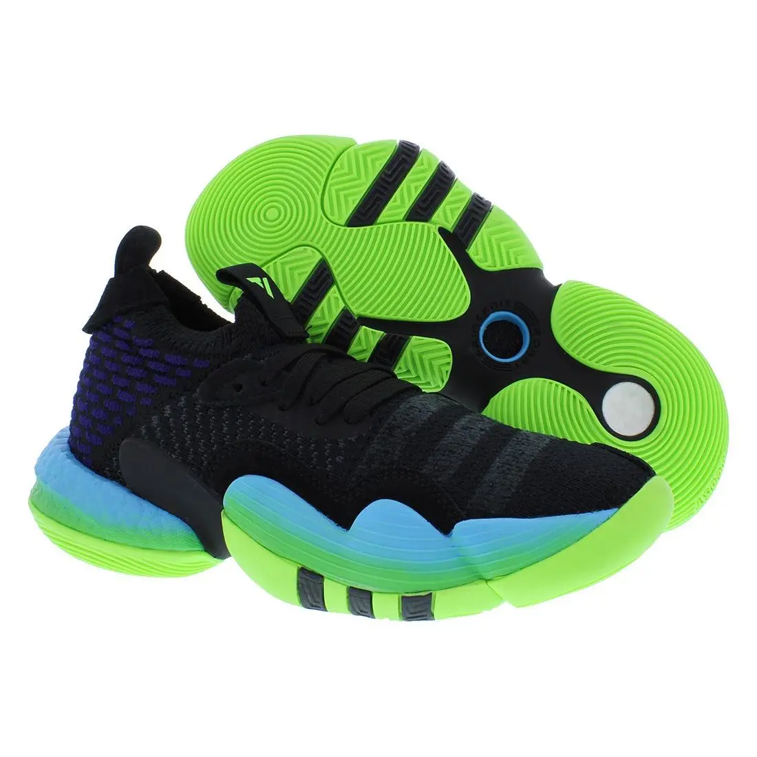 Adidas Trae Young 2 GS Boys Shoes Size 4.5 Color: Black/blue