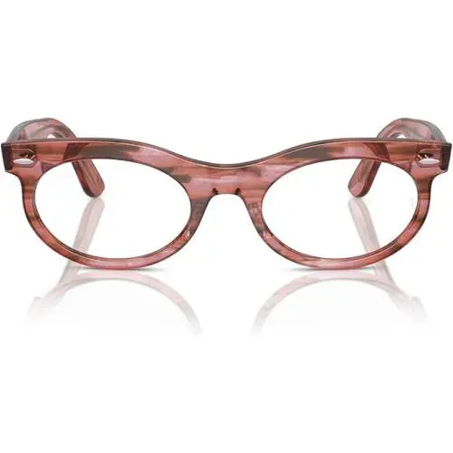 Ray-ban RX2242V Wayfarer Oval 53mm Striped Pink Eyeglass Frames by Ray-Ban