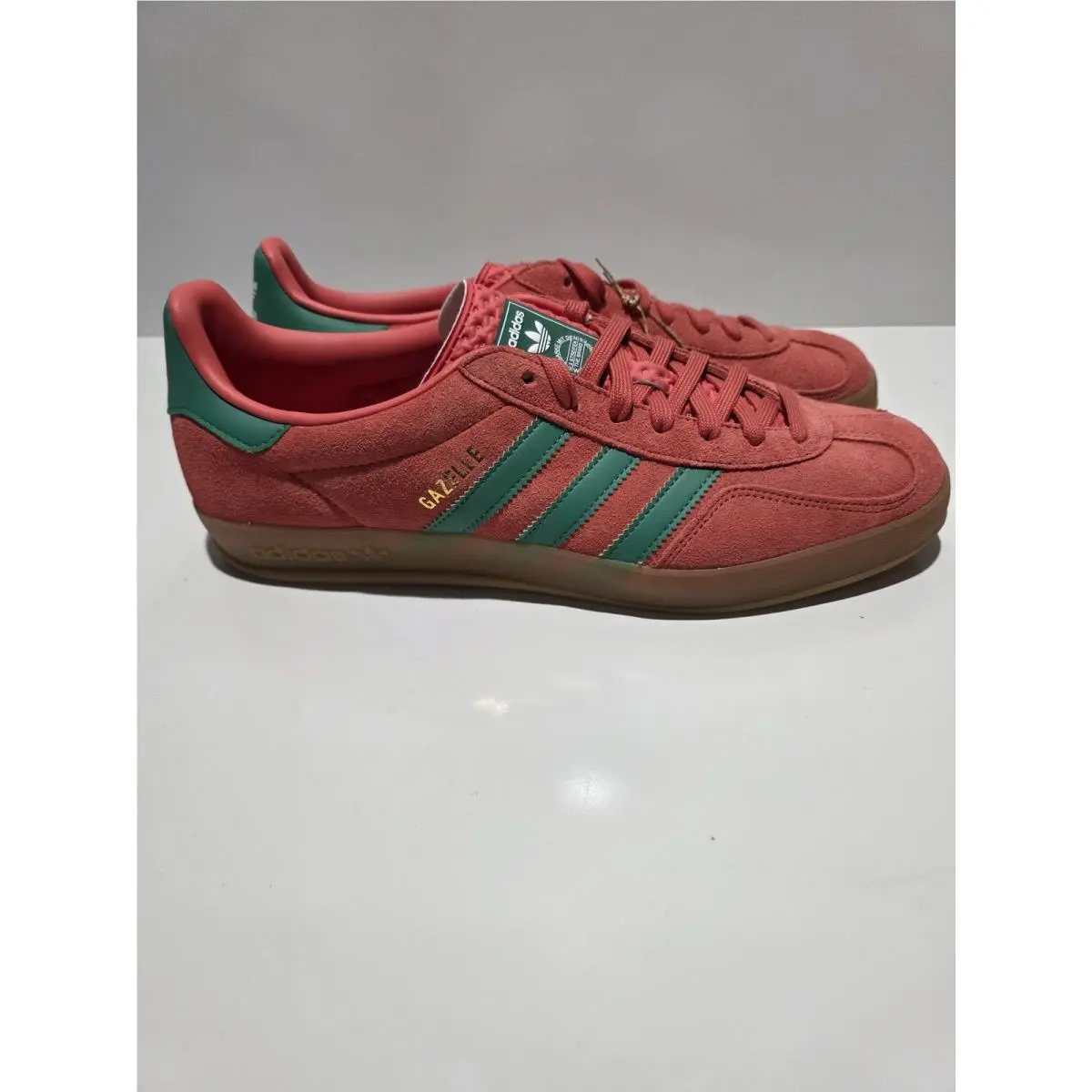 Adidas Gazelle Indoor Men`s Athletic Sneaker Running Trainers Size 10 Orange
