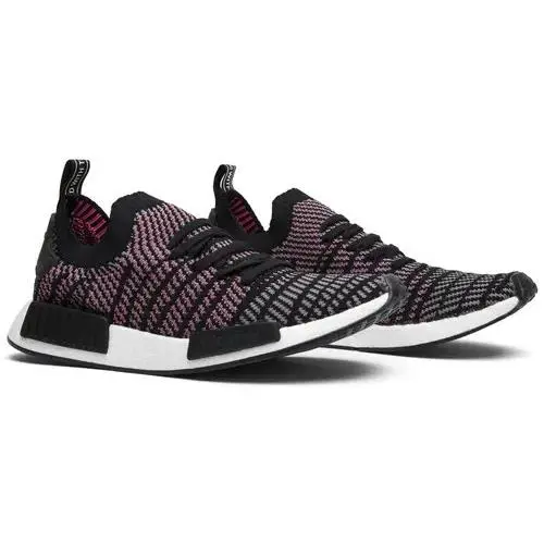Adidas NMD_R1 Stlt Primekint Running Sneaker Men Shoes Black/white/ Size 9.5 - Solar Pink - U65 - CQ2386