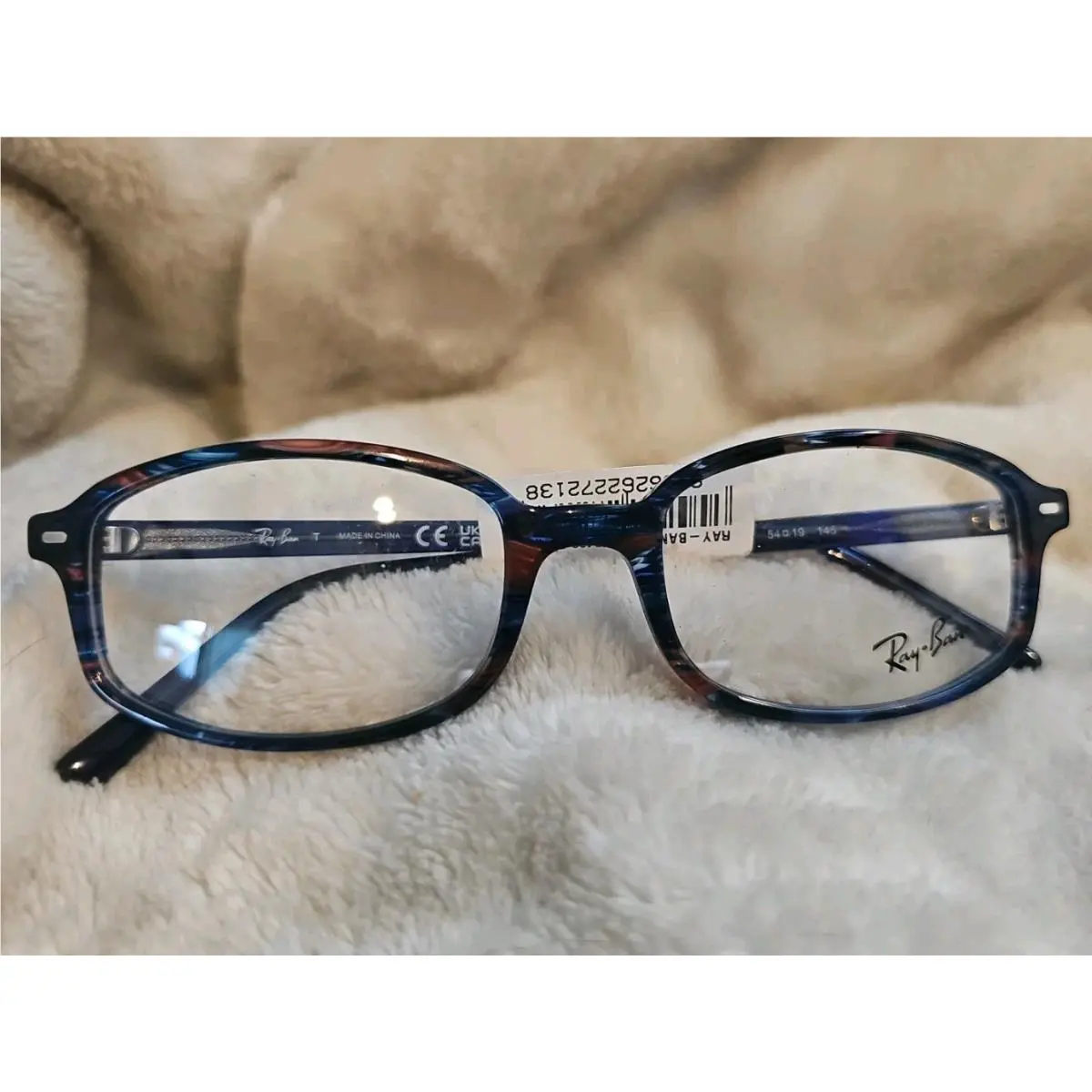 Ray-ban Eyeglasses Frames RX5432 Sam Transparent Tortoise Blue Brown 54 19 145