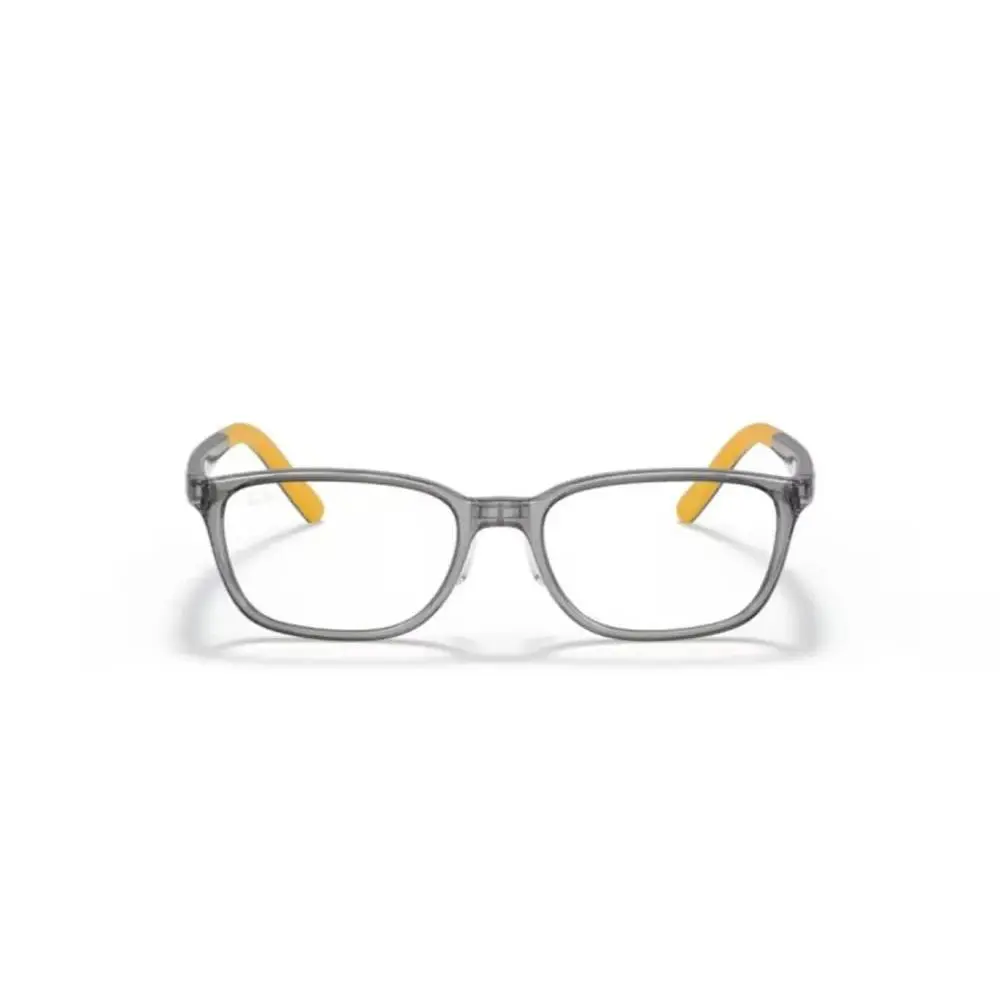 Ray Ban Boys Square Full Rim Glasses RB1617D Transparent Gray/yellow 49-16-140