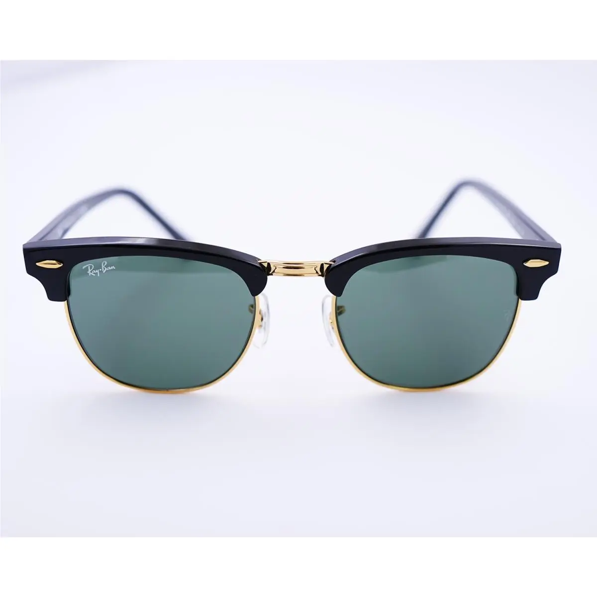 Ray-ban Sunglasses RB3016 Clubmaster Classic Black Frame Green Lens 49mm Unisex