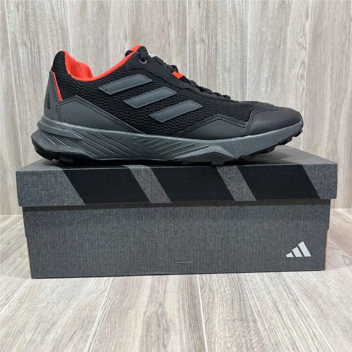 Adidas Tracefinder Trail Running Shoes Blacklava Red Mens Terrex IF0554 Men’s 10
