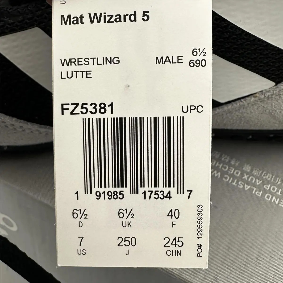 Adidas shoes - adidas Mat Wizard 5 - Mat Wizard - Black (UPC: 191985175347) 1