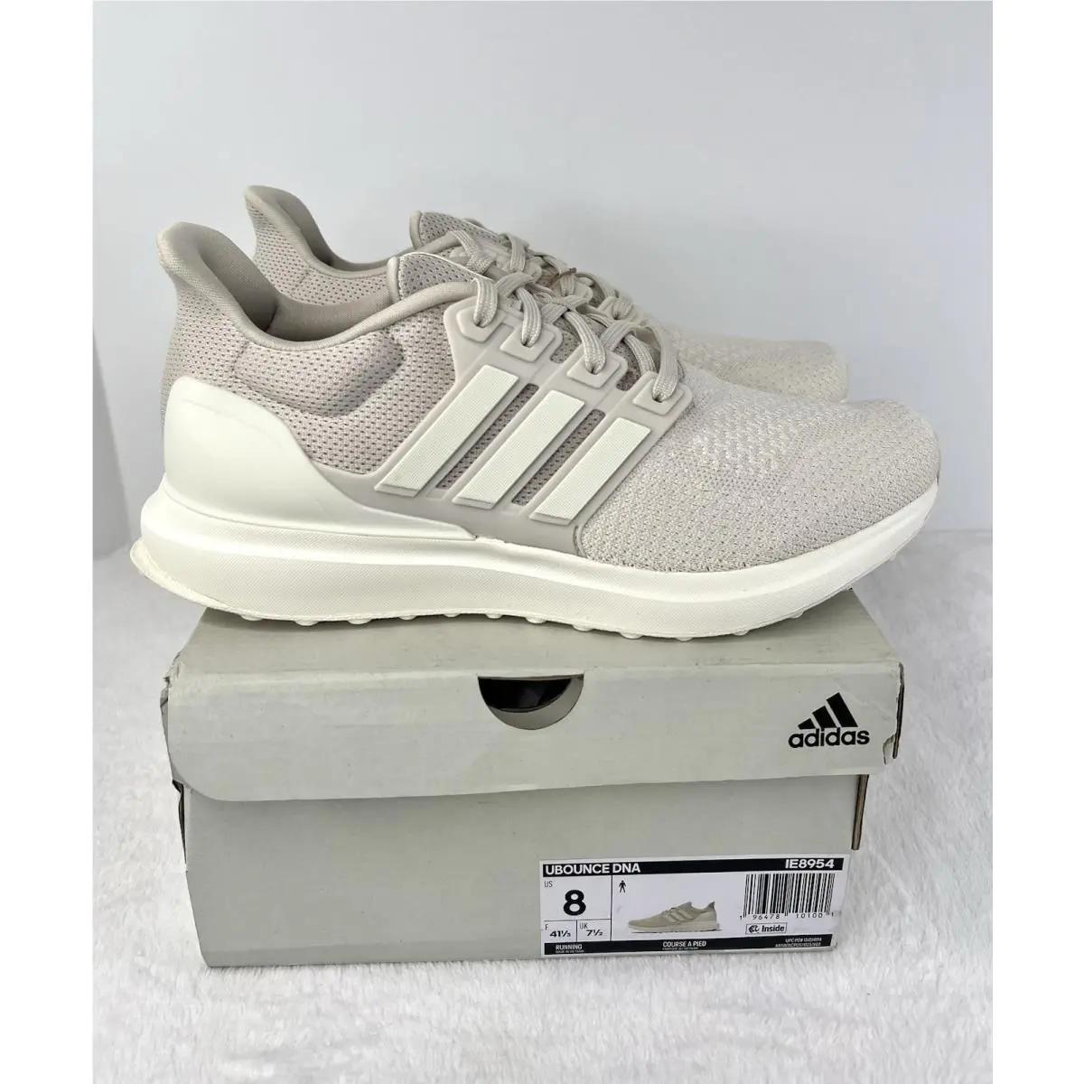 Adidas Ubounce Dna Sneaker Shoes IE8954 Alumina Off White Mens Size 8 US