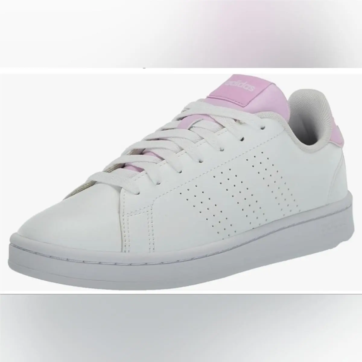 Adidas Advantage Pink/white Tennis Shoes Sz 11