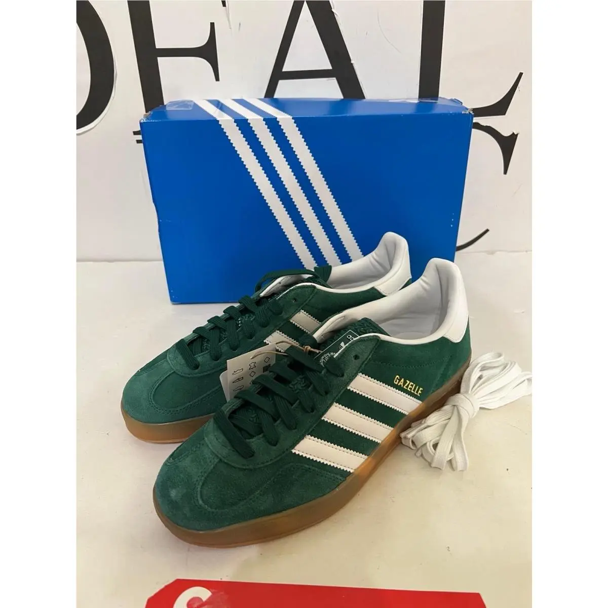 Adidas Gazelle Indoor Collegiate Green Gum JI2062 Ship Now US Men Sz 9