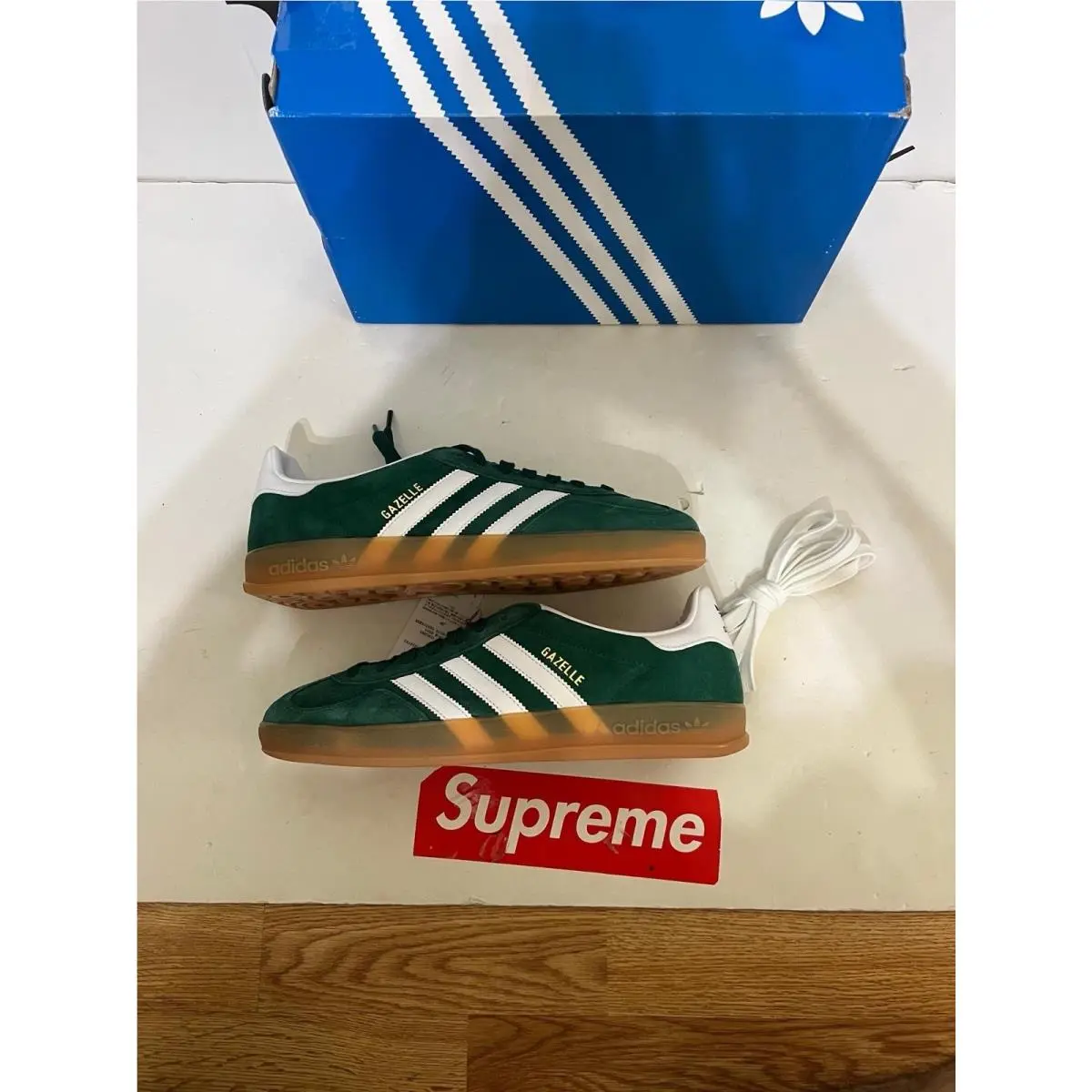 Adidas shoes - adidas Gazelle - Gazelle - JI2062 - Collegiate Green/Cloud White/Gum 4