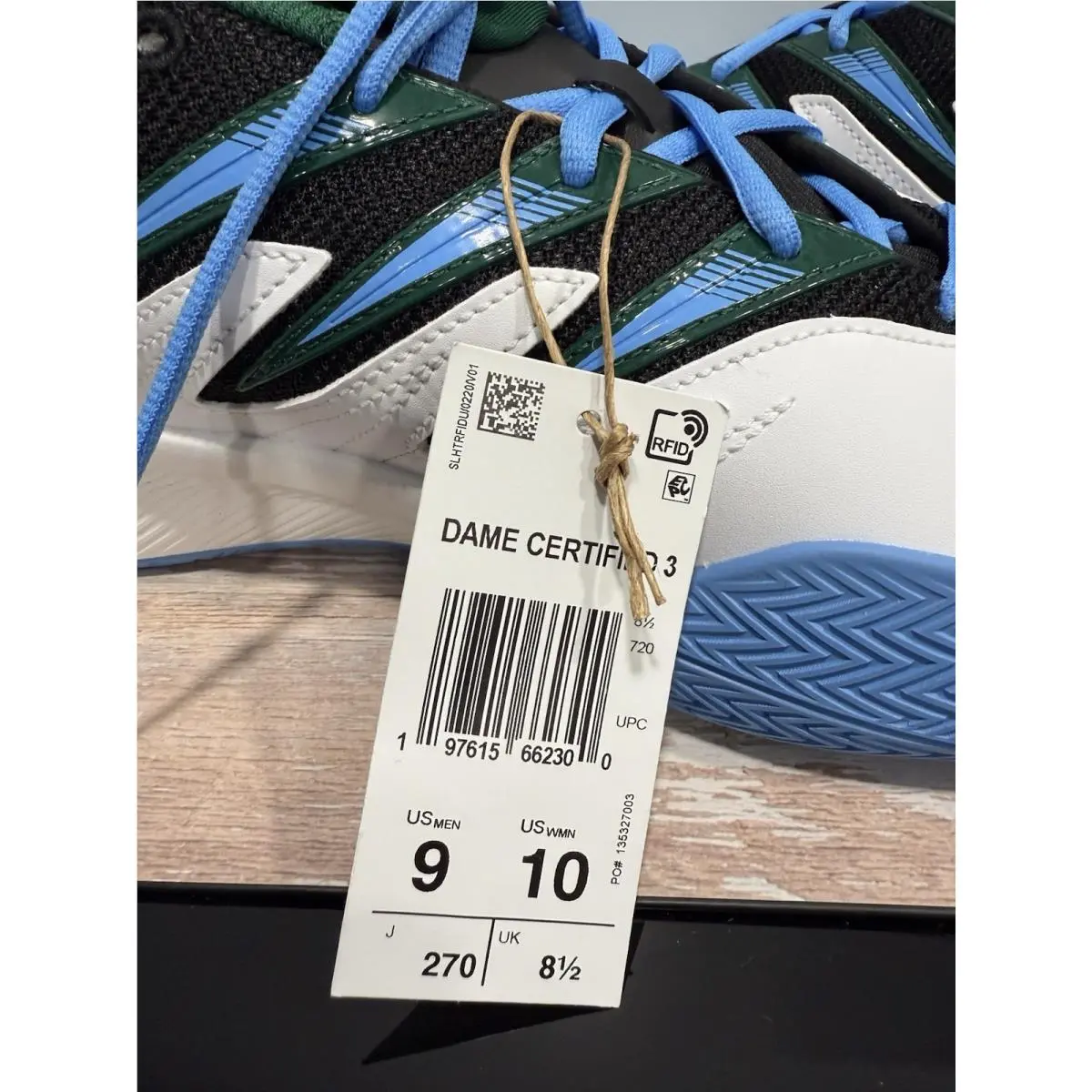 Adidas shoes - adidas Dame Certified 3 Basketball - JI1541 - Green, White 4