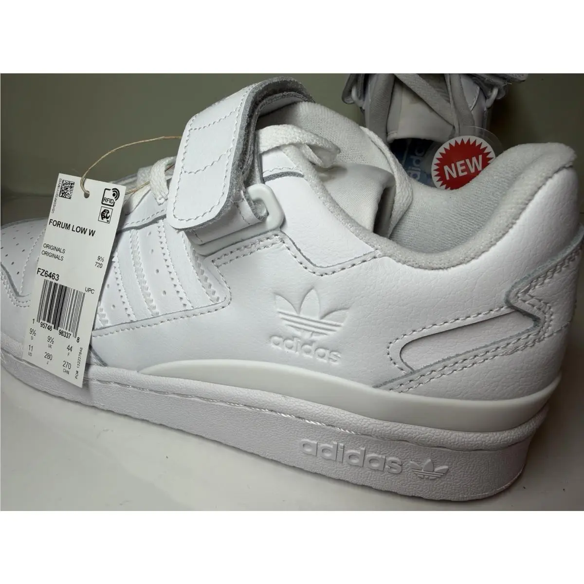 Adidas Originals - Size 11 - Women`s Forum Low W FZ6463 Leather Shoes