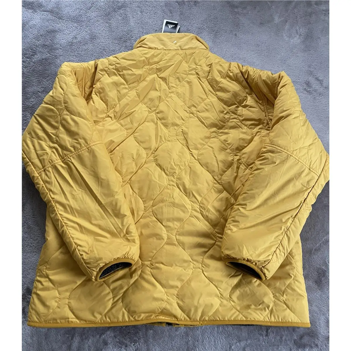 Adidas clothing - 2020 Men Sherpa Reversible Athletic Track Top Casual Jersey - GF0053 - Dark-gray, Yellow (UPC: 0191980091758) 3