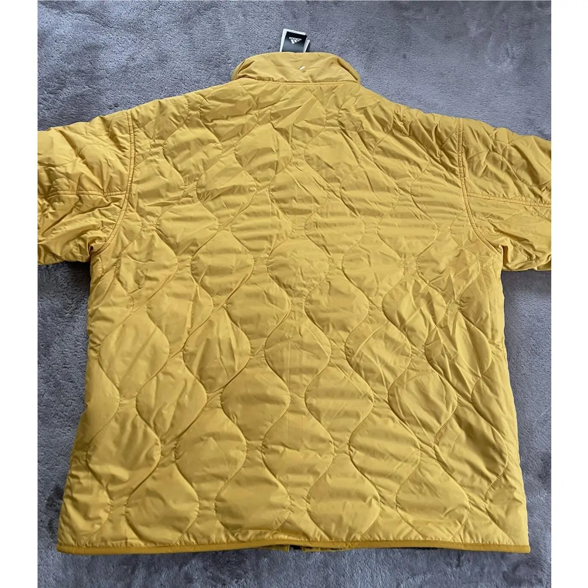 Adidas clothing - 2020 Men Sherpa Reversible Athletic Track Top Casual Jersey - GF0053 - Dark-gray, Yellow (UPC: 0191980091758) 5