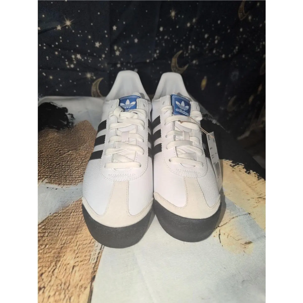 Adidas Samoa Classic Sneakers - White/black - Mens 8 or Women`s 9