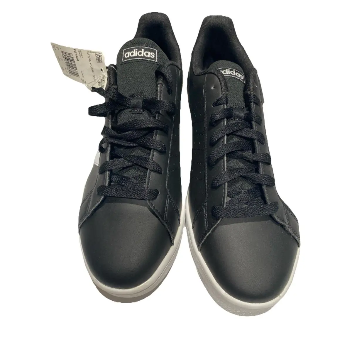 Adidas Grand Court Base Leather Sneakers EE7900 Men`s Shoes Size10.5 - Black