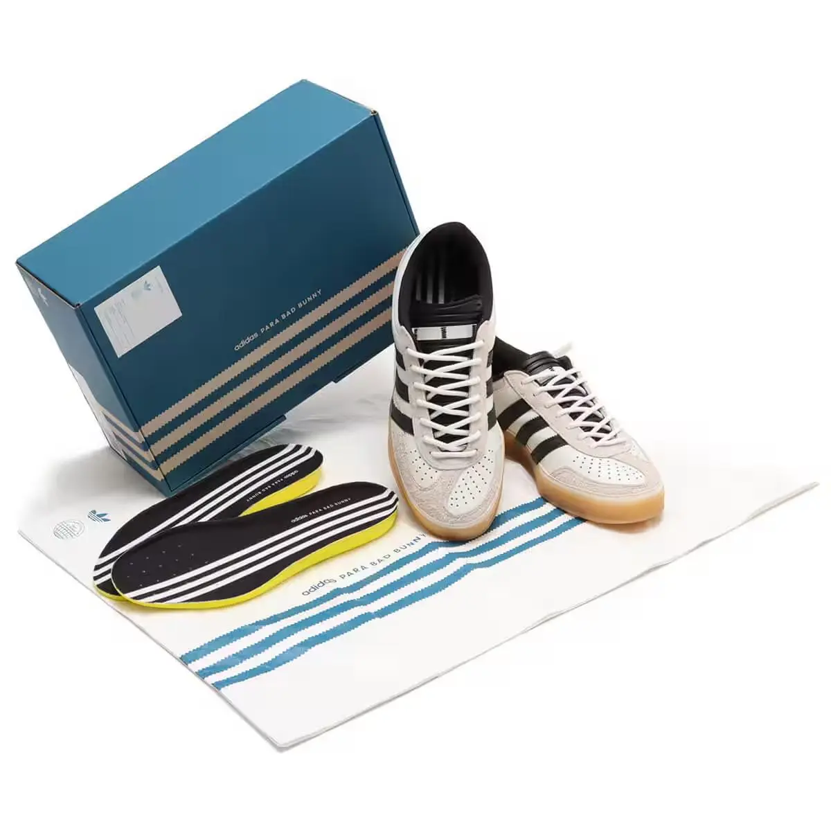 Bad Bunny × Adidas Gazelle Benito Sneakers Retro Originals Trainers Size 4UK