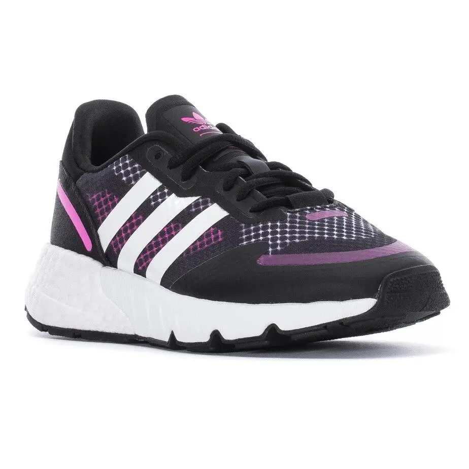 Adidas ZX 1K Boost Runnung Sneaker Trainer Women Shoes Black/pink/p Size 8.5