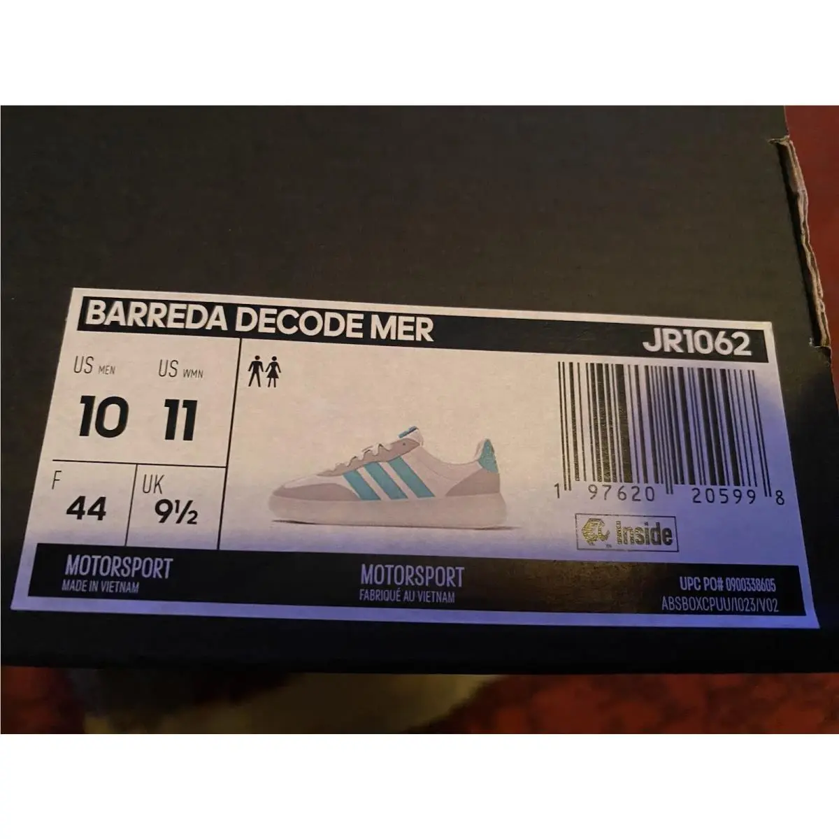 Adidas shoes - Cloud White/Semi Mint Rush 4