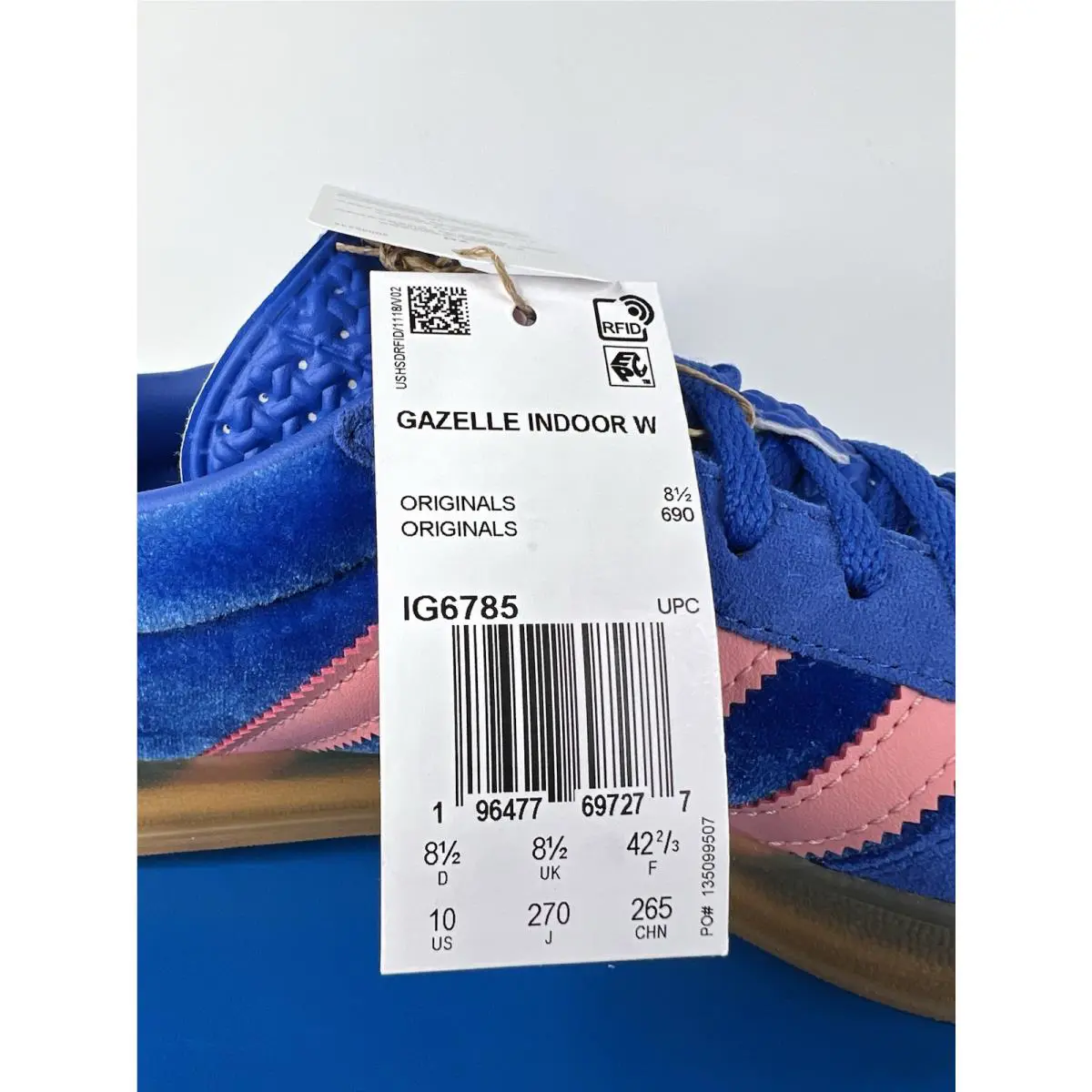 Adidas shoes - adidas Gazelle - Gazelle - Ig6785 - Blue, Pink (UPC: 0196477697277) 9
