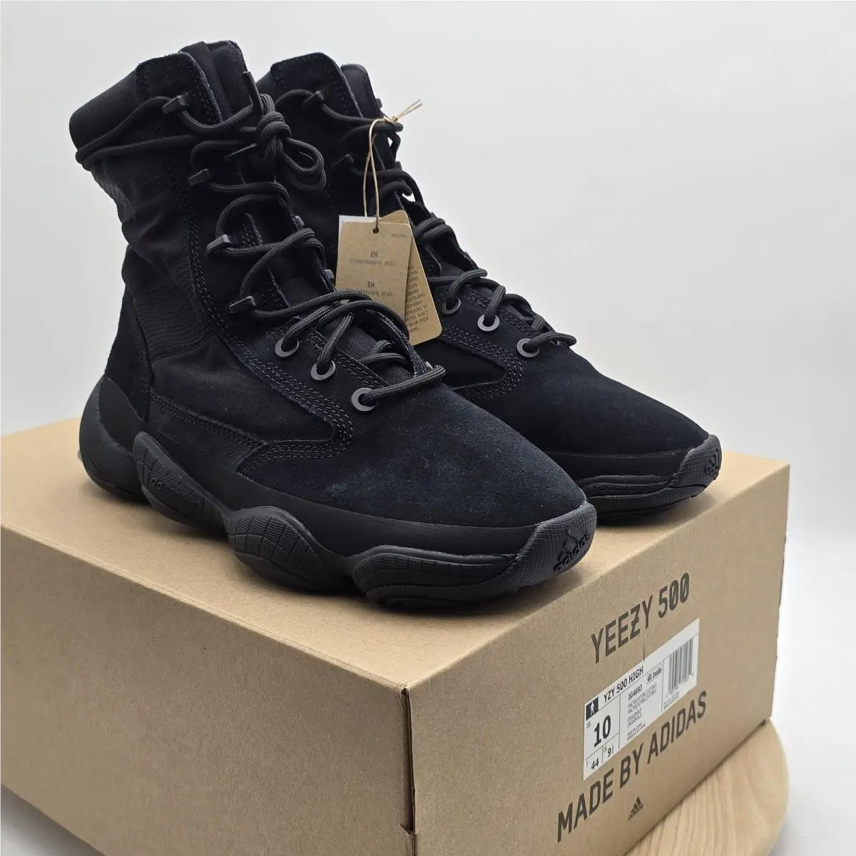 Adidas Yeezy 500 High Shoes Mens Size 10 Black Tactical High Sneaker IG4693
