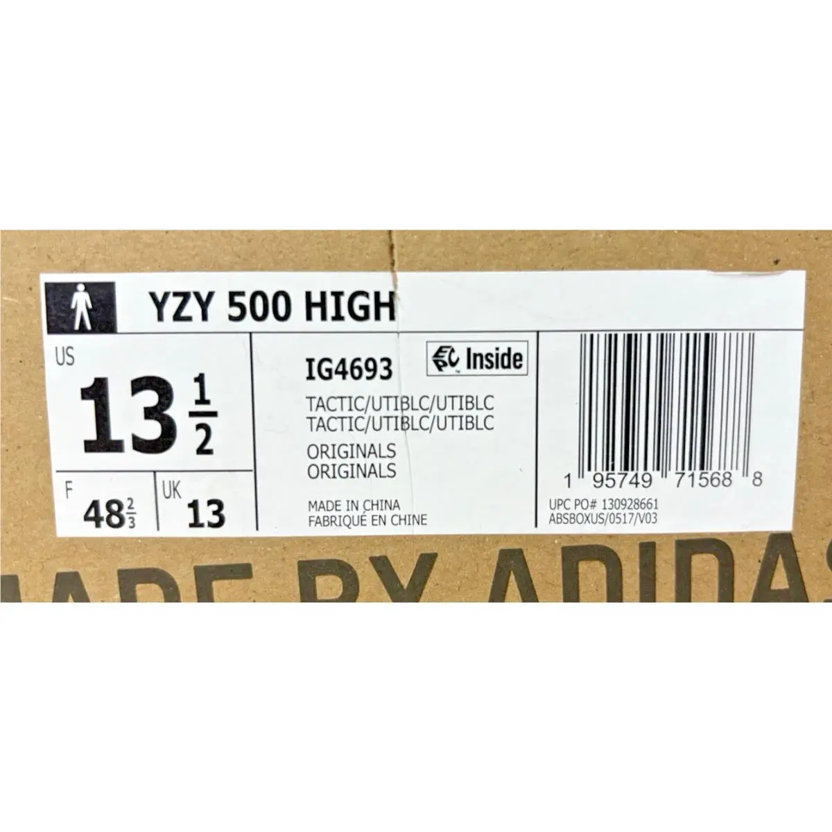 Adidas shoes - adidas Yeezy 500 - Yeezy - IG4693 - Black, Manufacturer: Utility Black/Utility Black/Utility Black 9