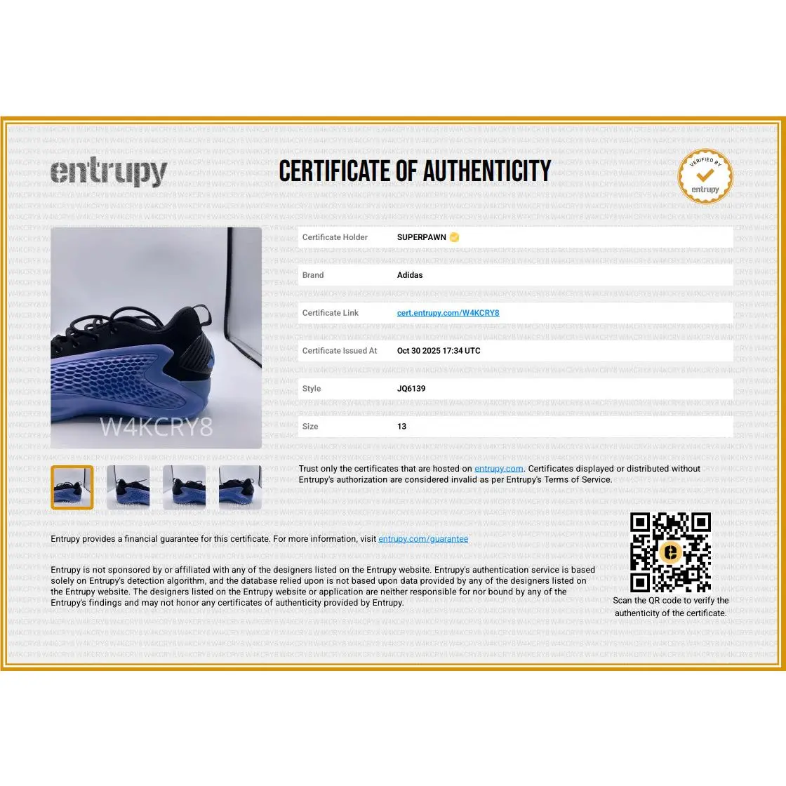 Adidas shoes - adidas AE 1 - JQ6139 - Blue (UPC: 197621424695) 15