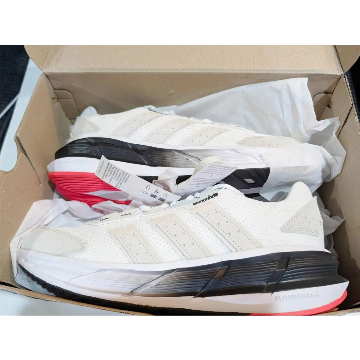 Astrastar Cloud White Alumina Mens 10.5 Walking Running Shoes by Adidas