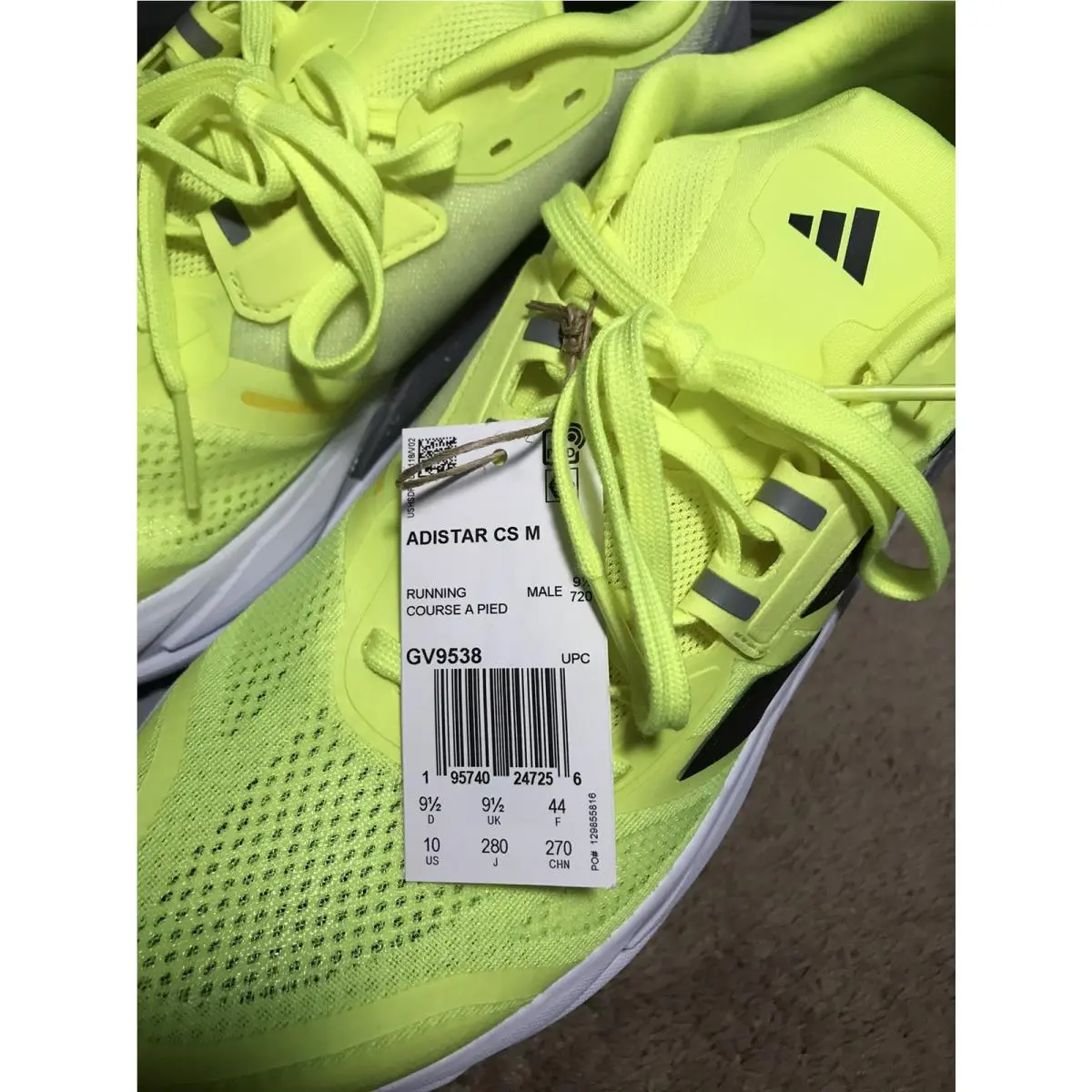 Adidas shoes - adidas Adistar CS - Adistar - GV9538 - Yellow 8