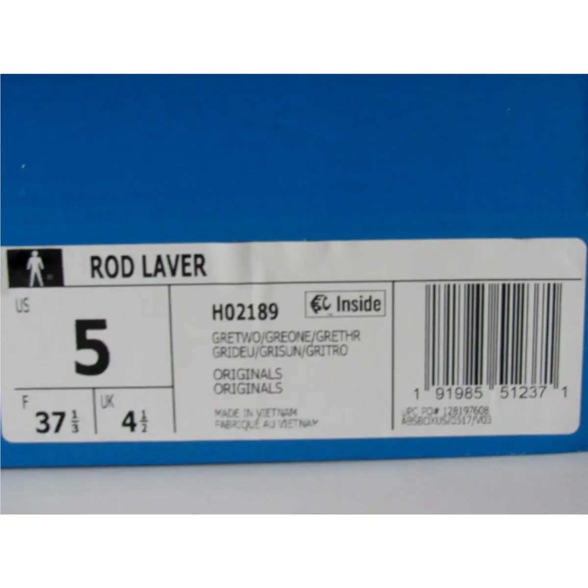 Adidas shoes - adidas Rod Laver - Rod Laver - H02189 - Gray (UPC: 191985512371) 4