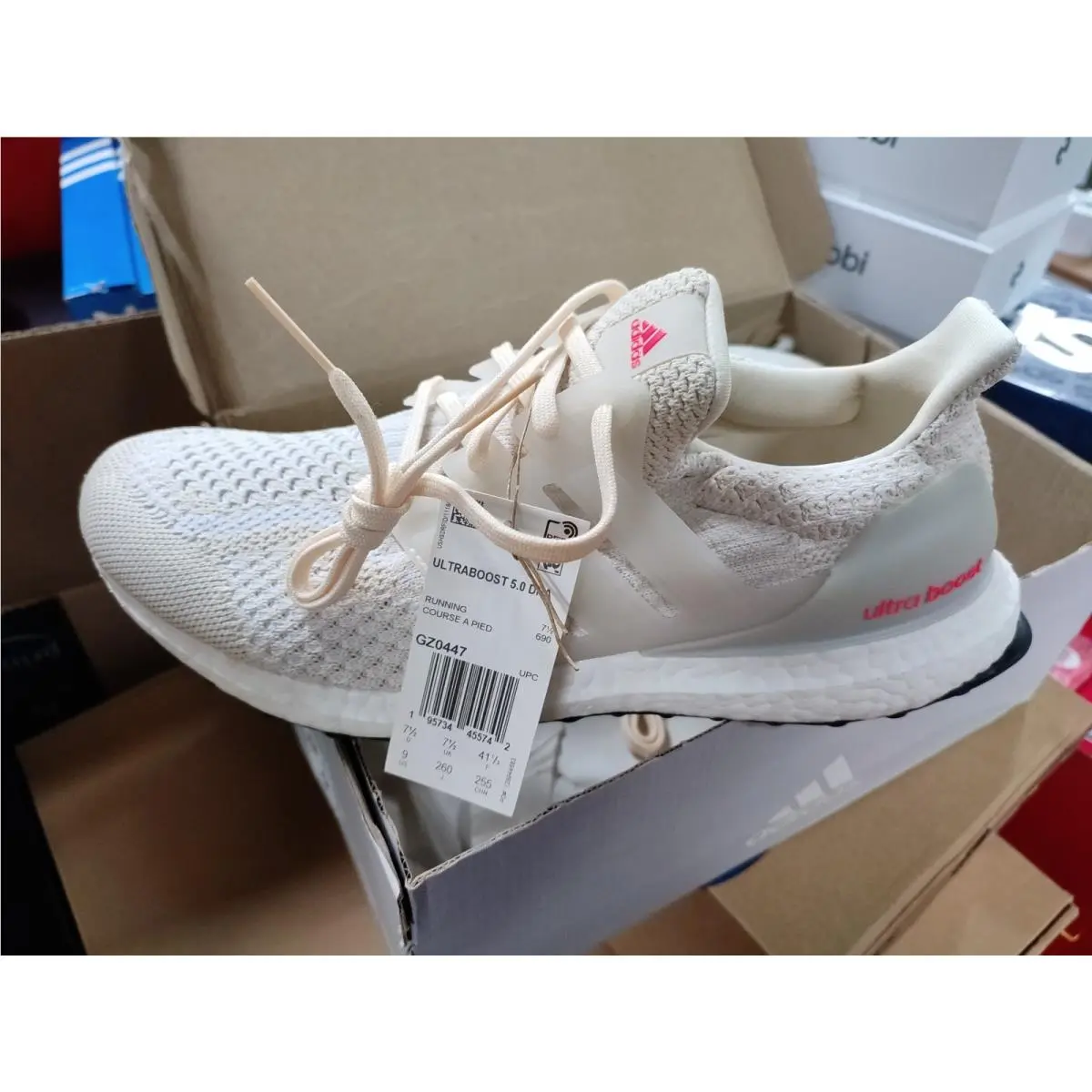 Adidas shoes - adidas UltraBoost 5.0 - UltraBoost - GZ0447 - Ecru Tint Turbo (UPC: 195734455742) 0