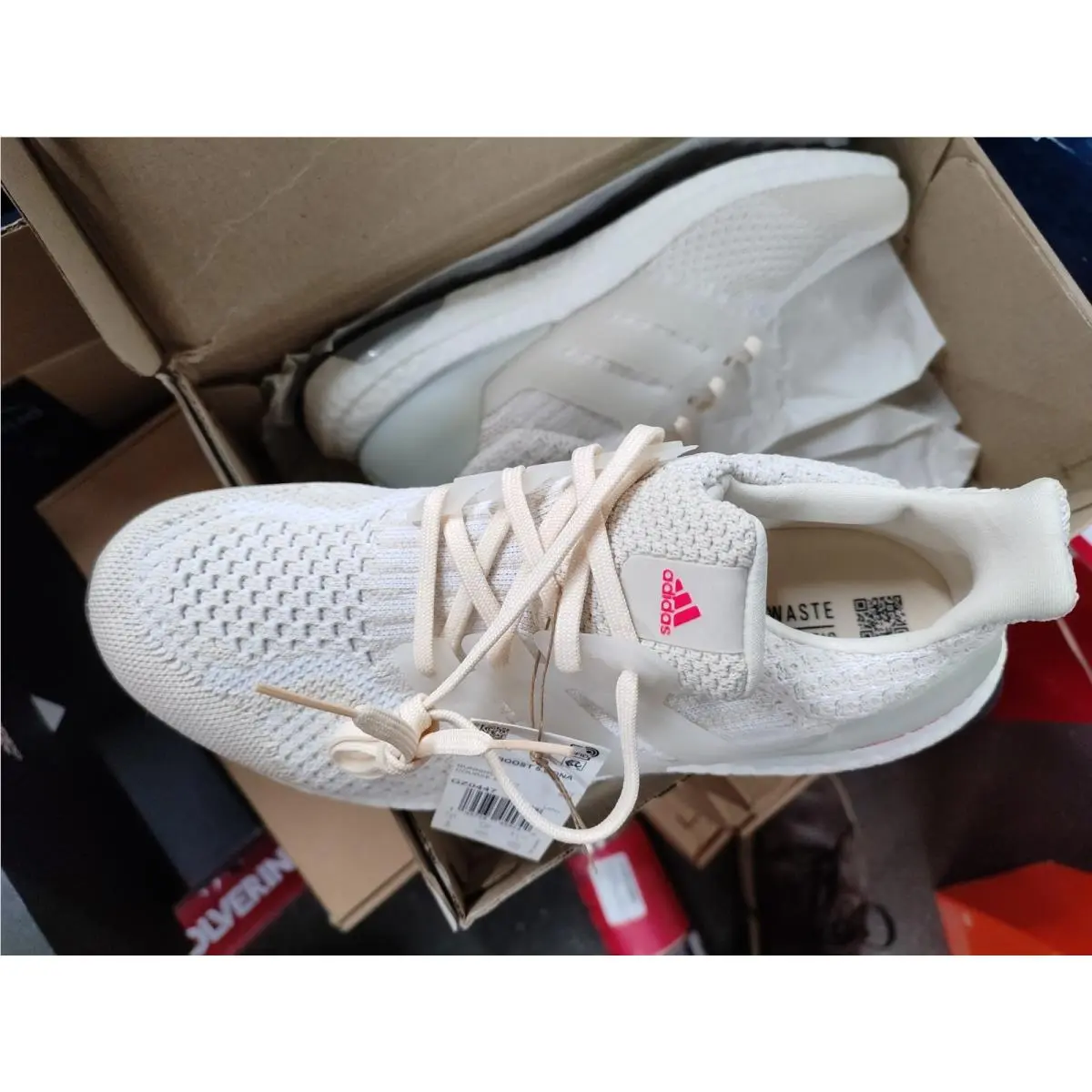 Adidas shoes - adidas UltraBoost 5.0 - UltraBoost - GZ0447 - Ecru Tint Turbo (UPC: 195734455742) 1