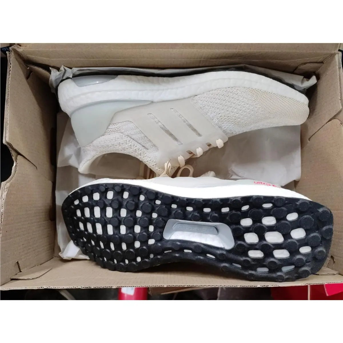 Adidas shoes - adidas UltraBoost 5.0 - UltraBoost - GZ0447 - Ecru Tint Turbo (UPC: 195734455742) 3