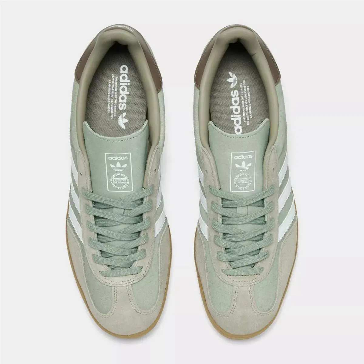 Adidas shoes - Adidas Original Gazelle Indoor - Original Gazelle Indoor - ShoesJI3526 - Silver Pebble/Silver Green/Cloud White 1