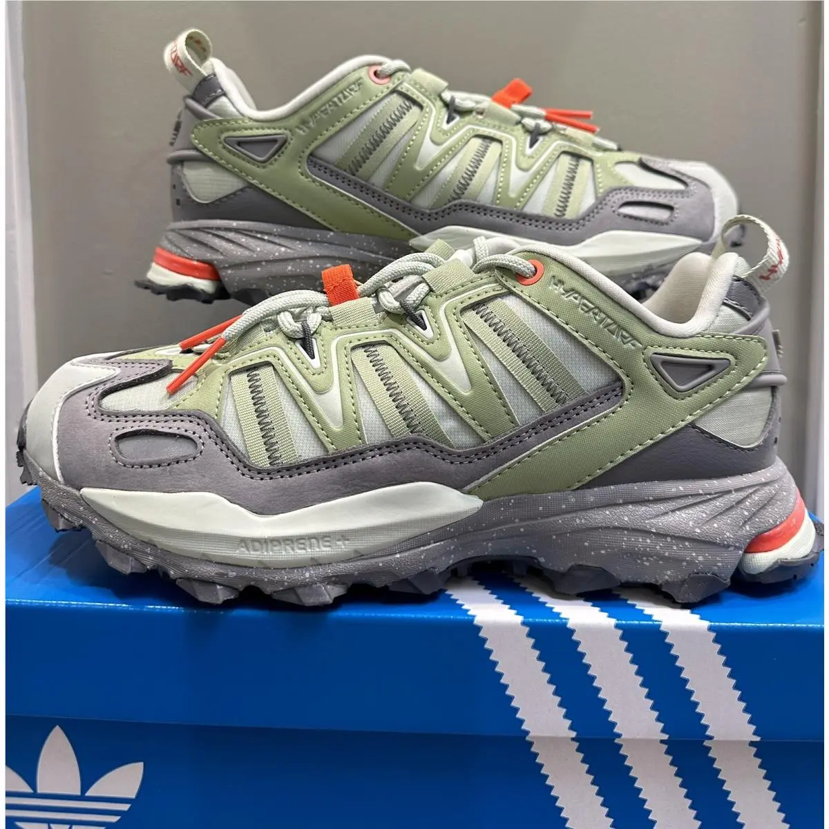 Adidas Hyperturf Green/grey Hiking Shoes M Size 7.5 /W Size 8.5 GY4164
