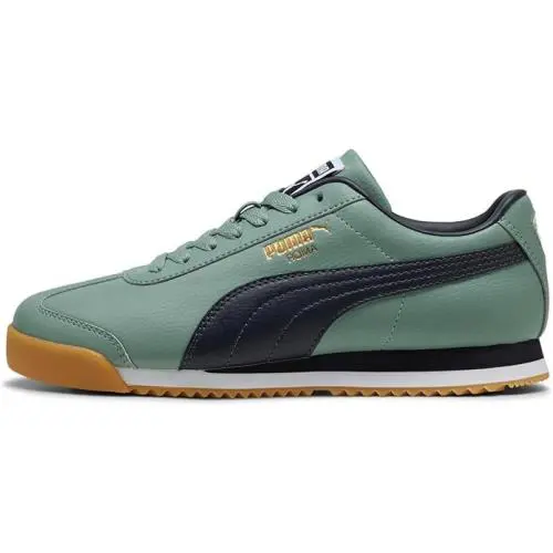 Men`s Puma Roma 24 Standard Green Moon-new Navy 396868 12 - 8 - Standard Green Moon-New Navy