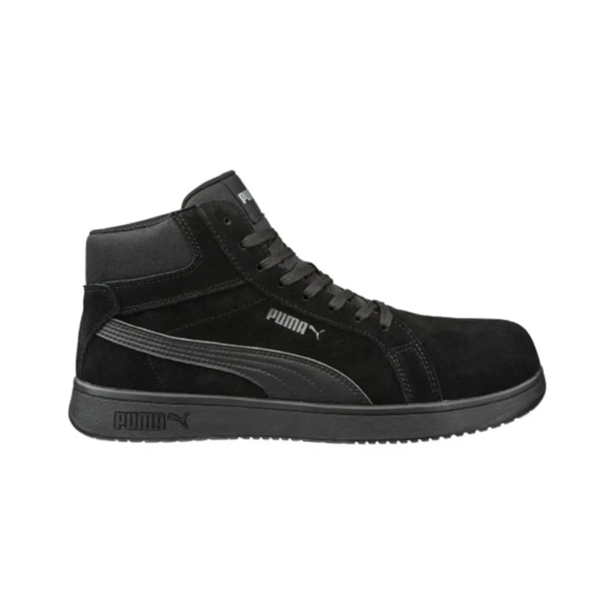 Puma Safety Men`s Iconic Suede Work Shoes - Composite Toe - 630305 - Black