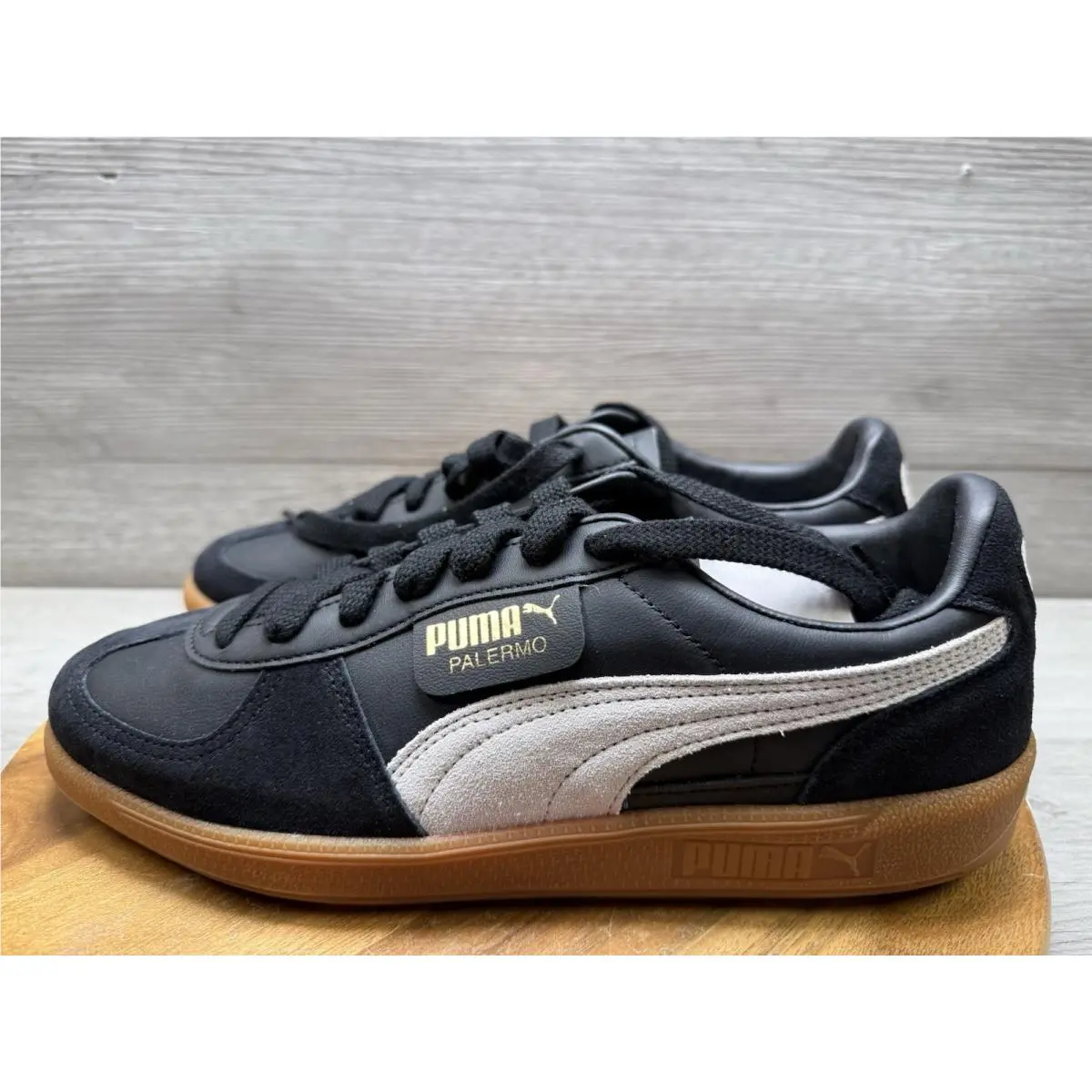 Puma shoes - Puma Palermo Lace Up - Palermo Lace - 39646401 - Black / Gray (UPC: 0196858704792) 0