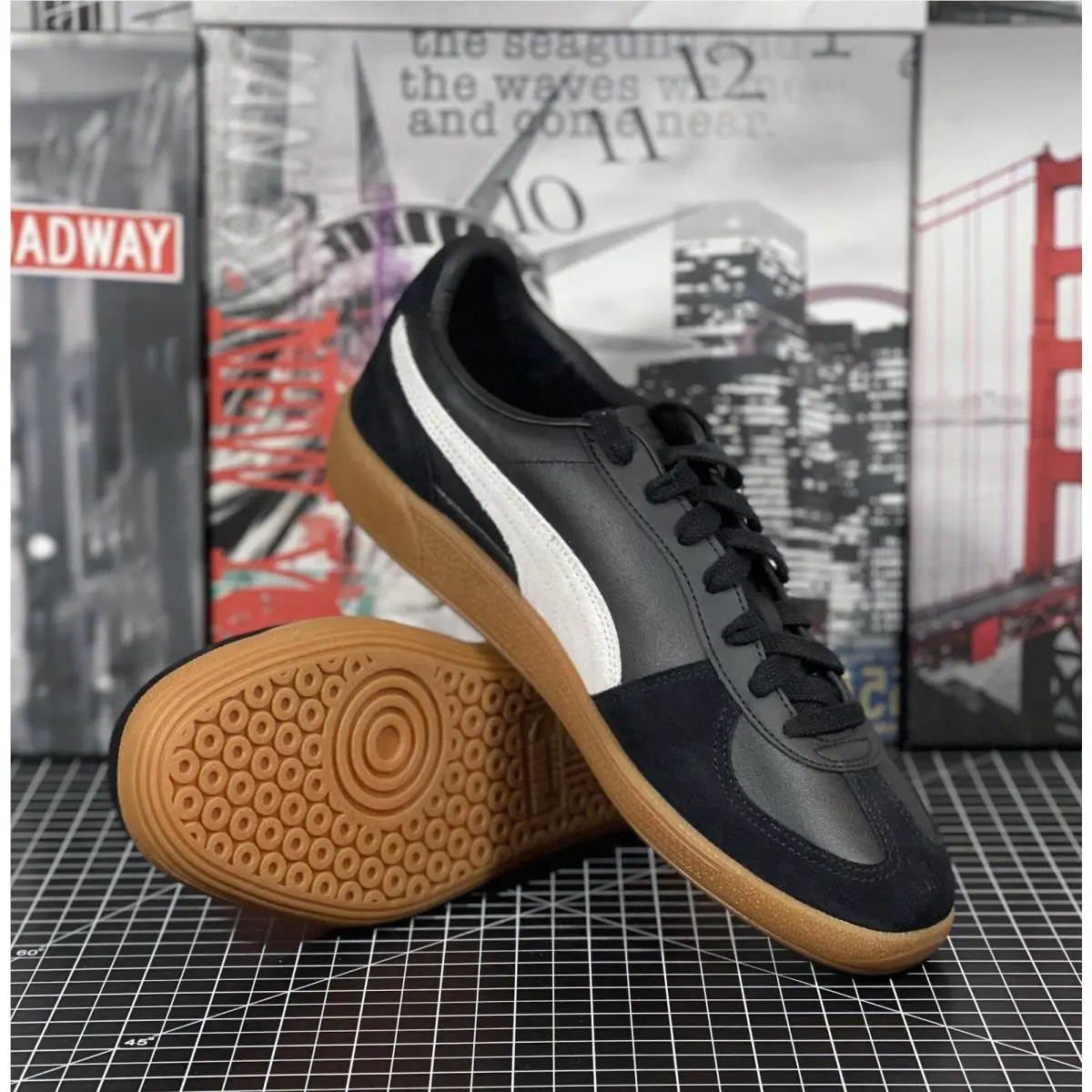 Puma shoes - Puma Palermo Lace Up - Palermo Lace - 39646401 - Black / Gray (UPC: 0196858704792) 8