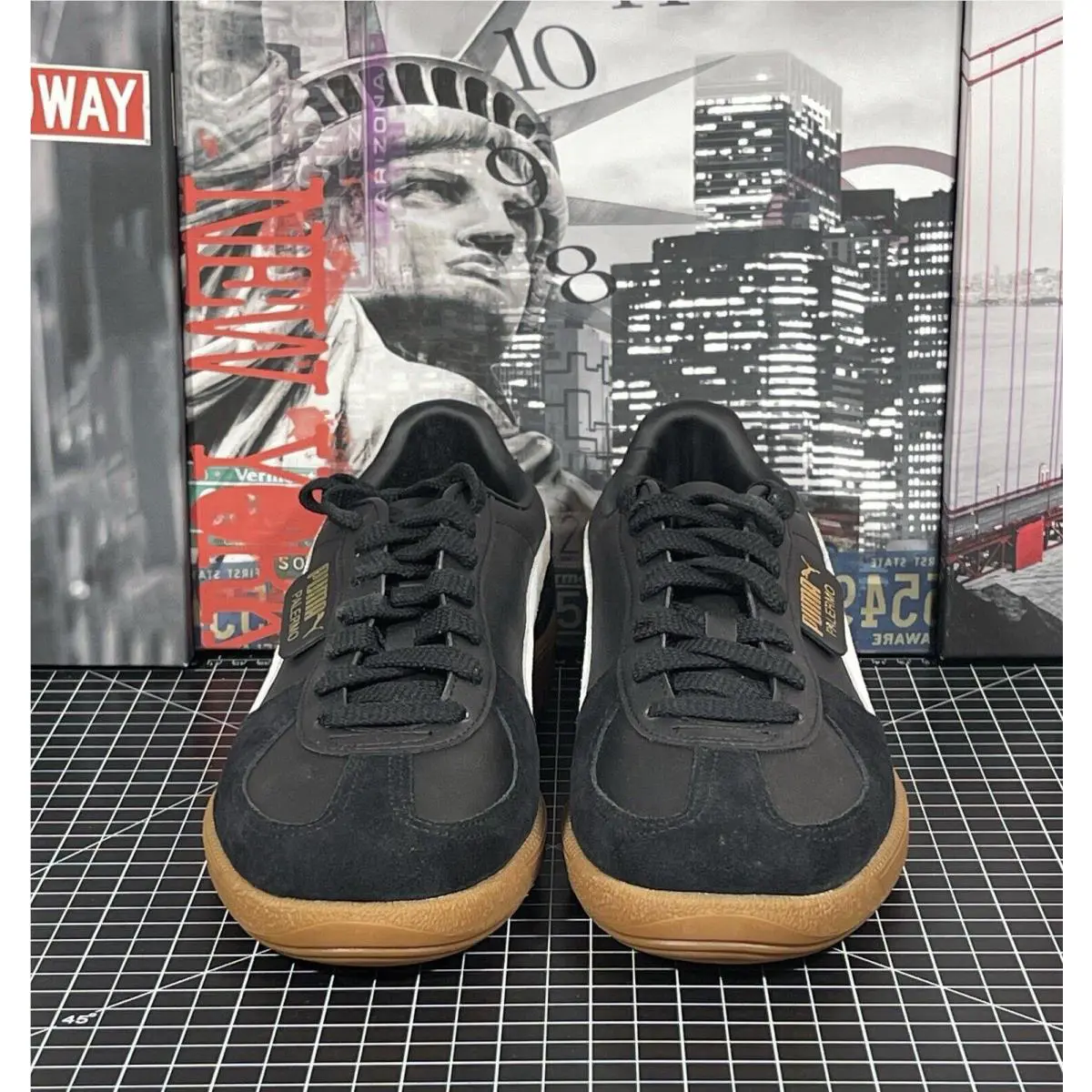 Puma shoes - Puma Palermo Lace Up - Palermo Lace - 39646401 - Black / Gray (UPC: 0196858704792) 0