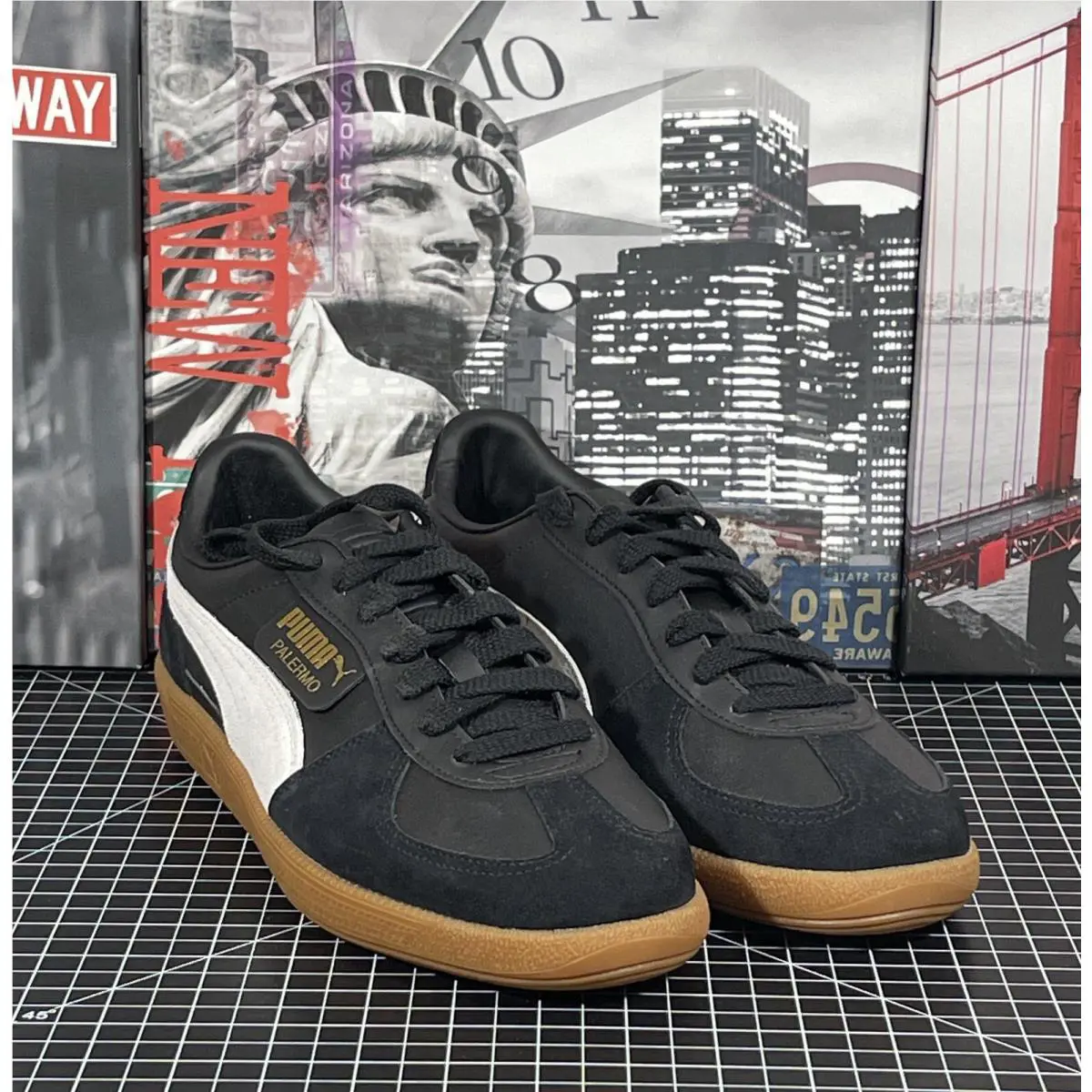 Puma shoes - Puma Palermo Lace Up - Palermo Lace - 39646401 - Black / Gray (UPC: 0196858704792) 1